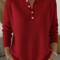 Éléonore | Pull en Maille à Boutons Henley