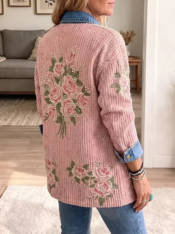Clara | Blazer en jean vintage à patchwork