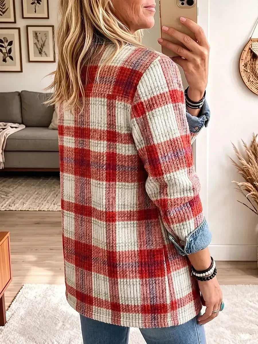 Helene | Veste en jean vintage à patchwork