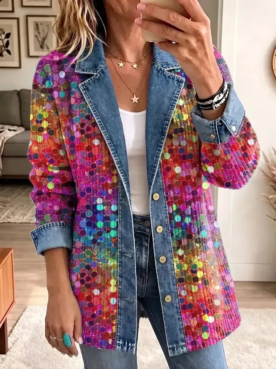 Paulina | Veste originale à motifs de sequins