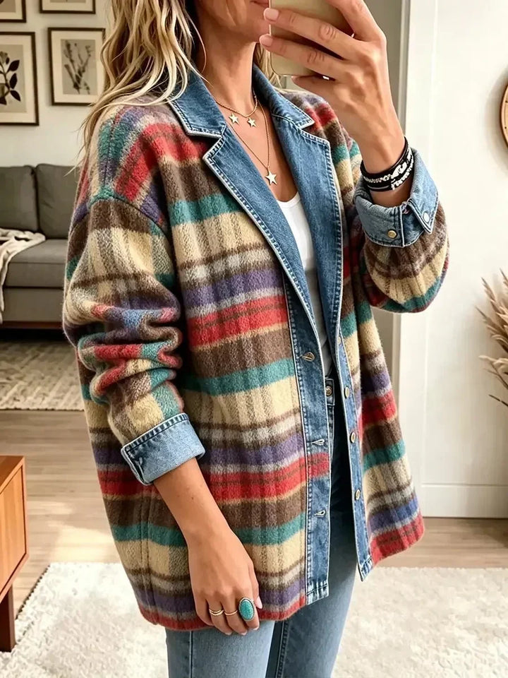 Henriette | Veste en jean vintage à patchwork