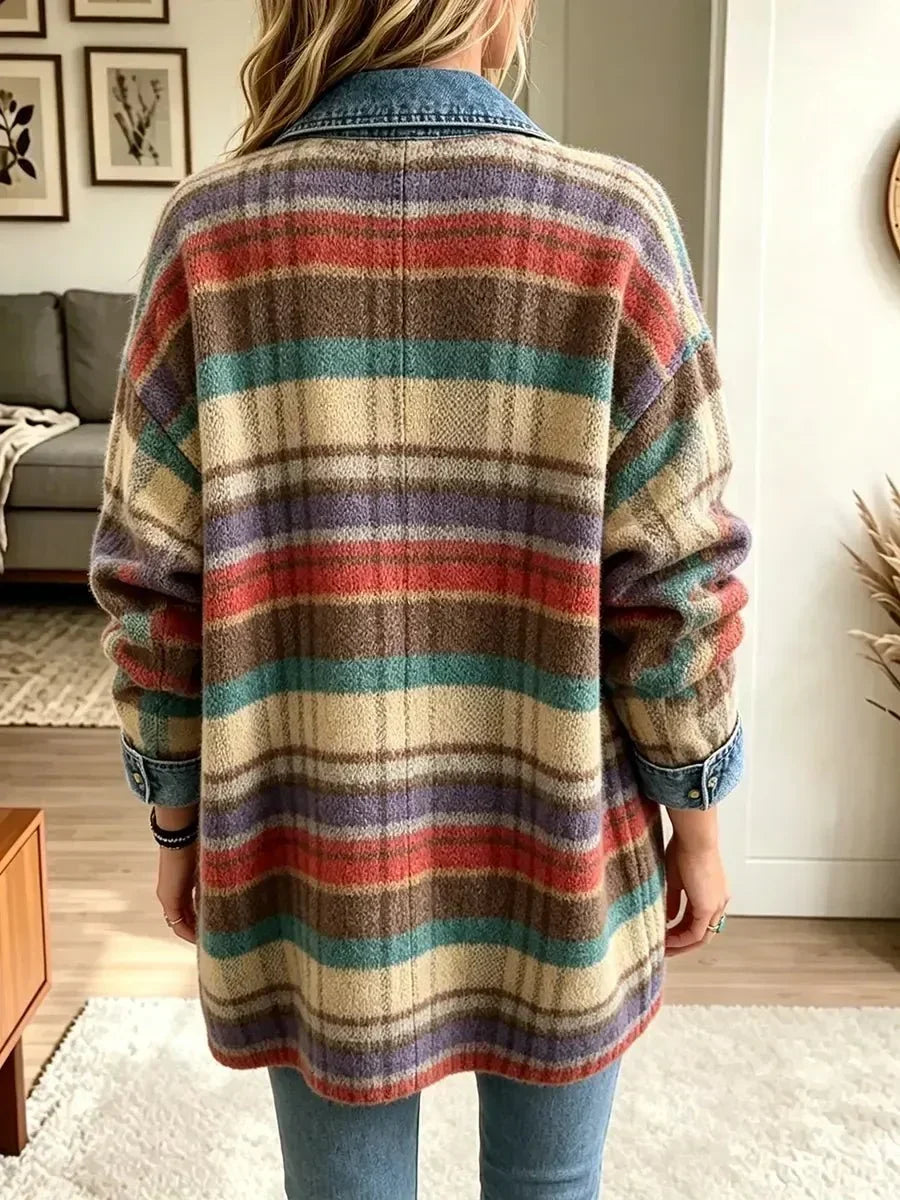 Henriette | Veste en jean vintage à patchwork