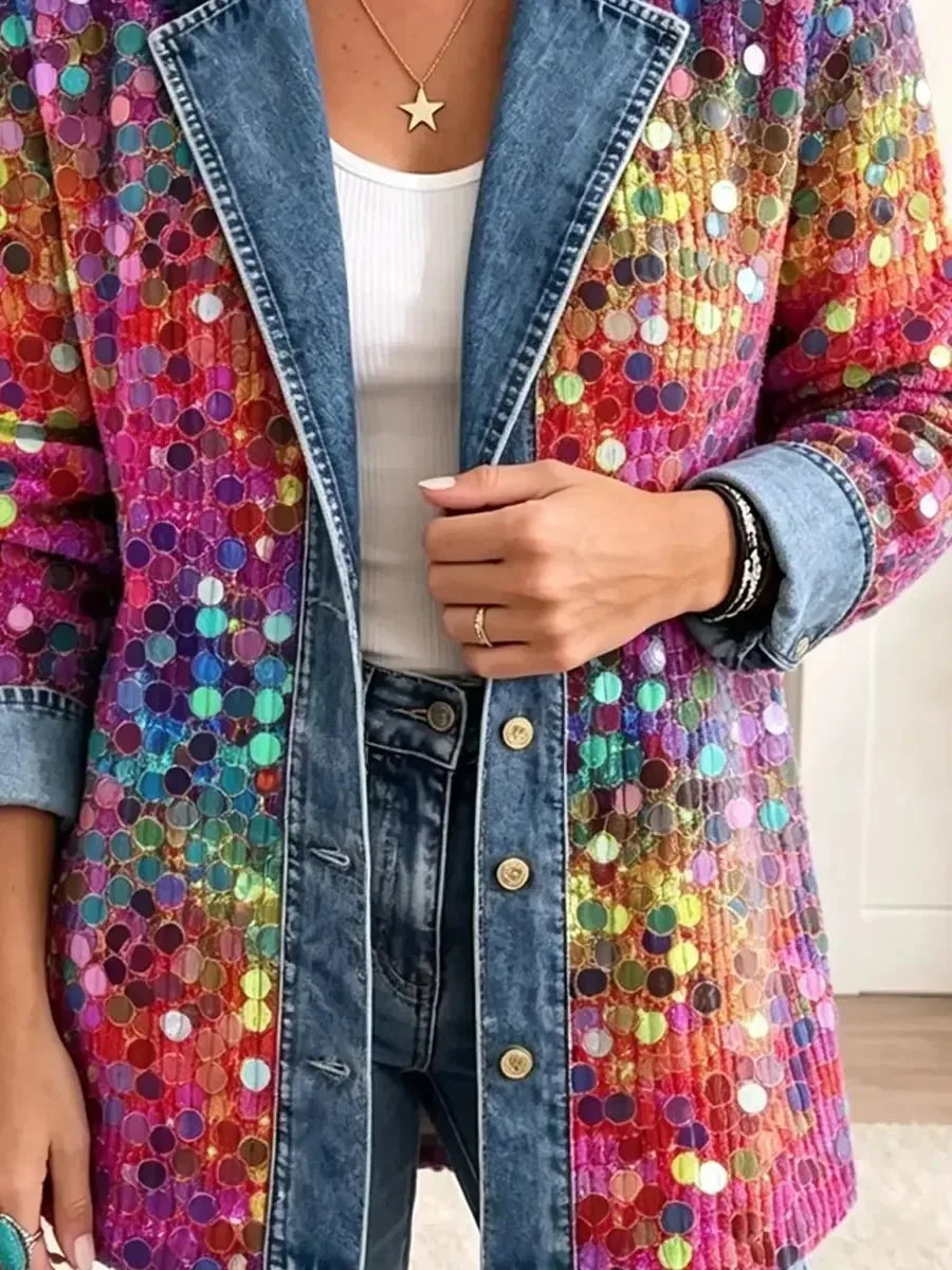 Paulina | Veste originale à motifs de sequins