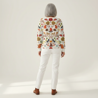 Loes - Pull à motif forêt d’automne