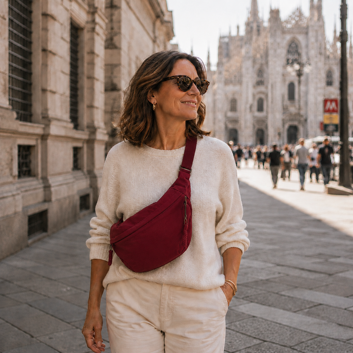 Marlene | Sac à bandoulière bordeaux