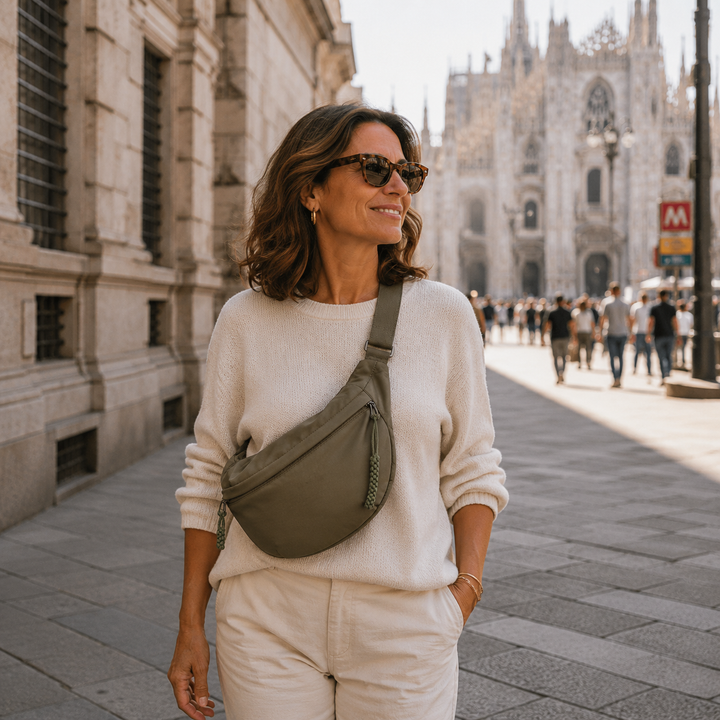 Mathilda | Sac à bandoulière vert olive