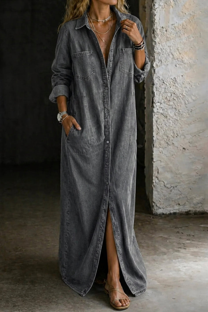 Delphine - Robe à Boutons