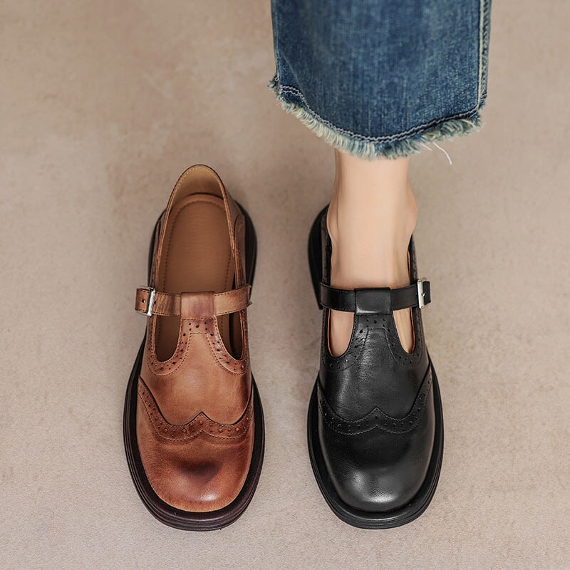 Véronique | Babies élégantes en cuir