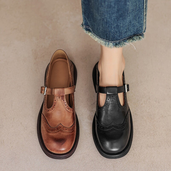 Véronique | Babies élégantes en cuir