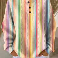 Maud - Pull à rayures verticales multicolores
