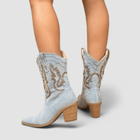 Séverine - Bottines en denim orthopédiques