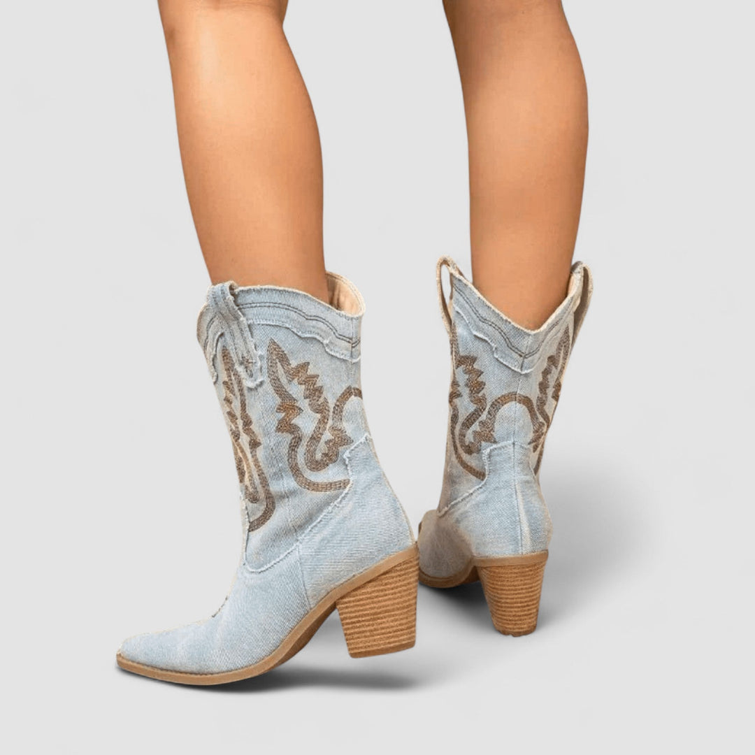 Séverine - Bottines en denim orthopédiques
