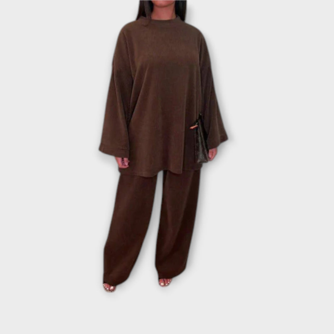 Irène - Ensemble Plus Size Côtelé