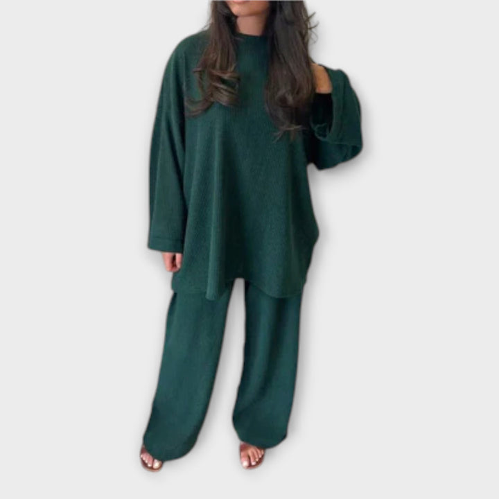 Irène - Ensemble Plus Size Côtelé