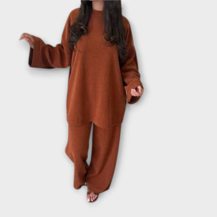 Irène - Ensemble Plus Size Côtelé