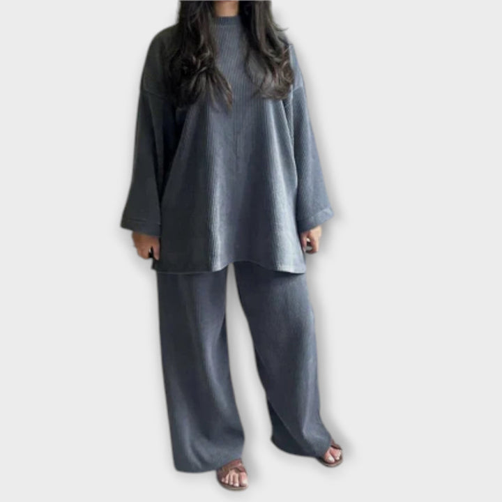 Irène - Ensemble Plus Size Côtelé