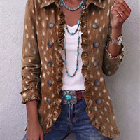 Noémie | Veste bohème à imprimé animalier