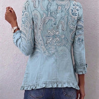 Juliette | Veste paisley vintage à volants