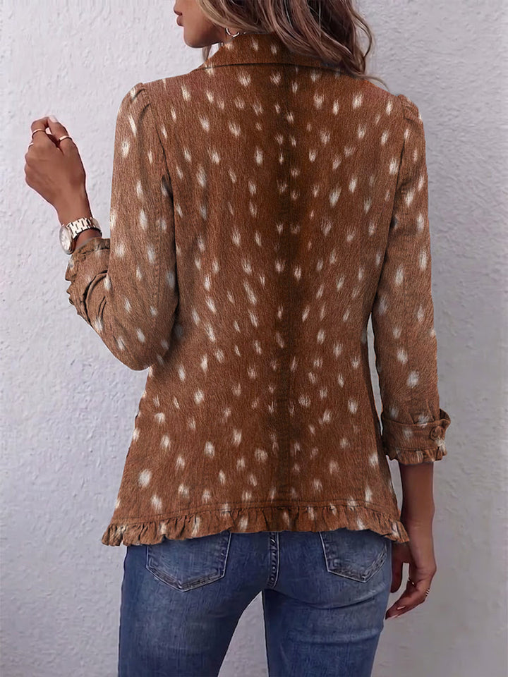 Noémie | Veste bohème à imprimé animalier