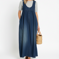 Iva - Robe Maxi en Denim Vintage