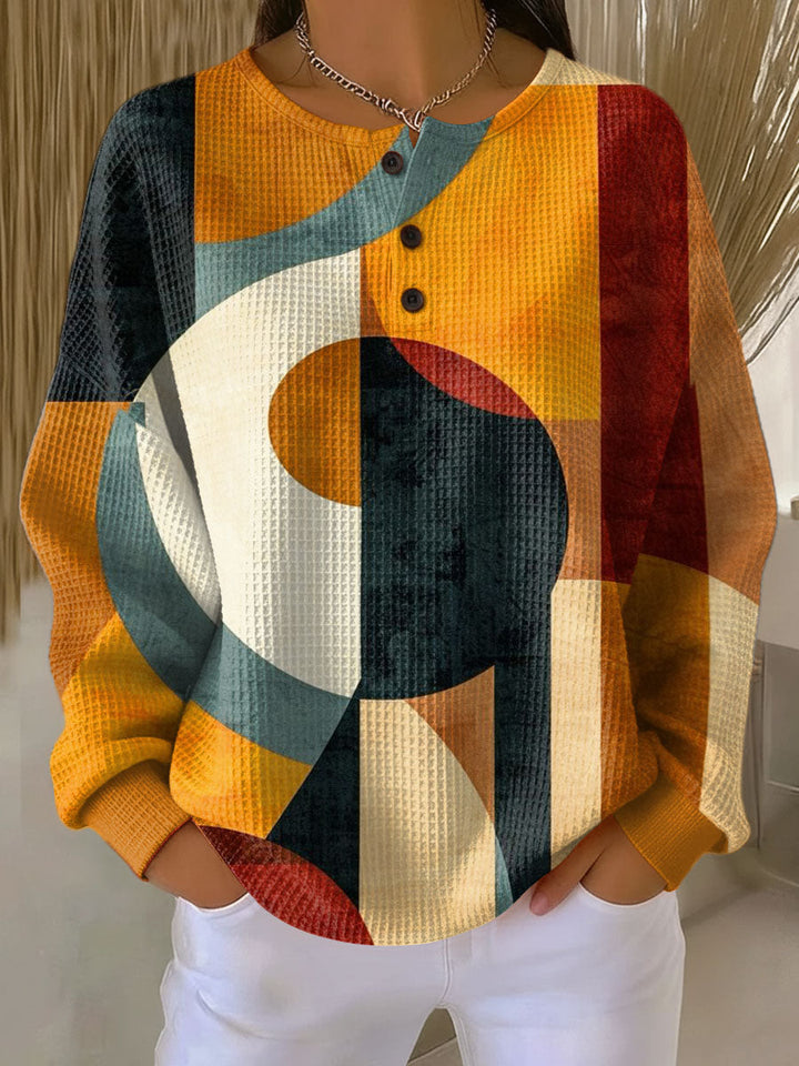 Sanne - Pull à motif géométrique