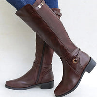 Camille - Bottes orthopédiques en cuir à tige haute